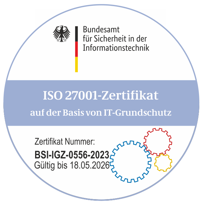 ISO 27001-Zertifikat auf der Basis von IT-Grundschutz